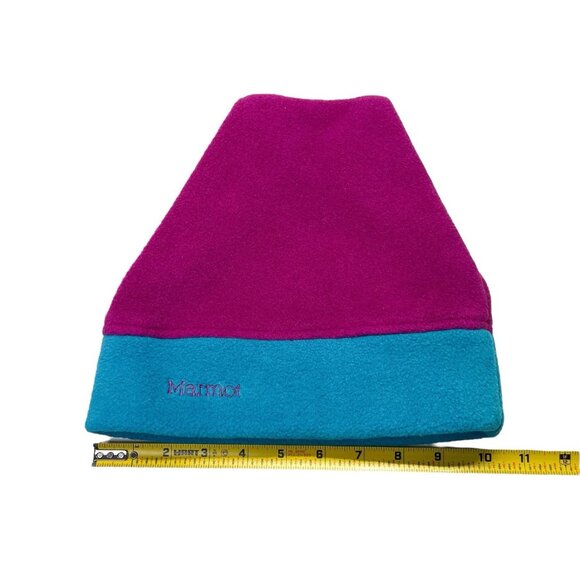 Marmot Alpine Winter Hat Fleece Beanie Magenta/Teal Colorblock One Size Fit All - Picture 7 of 8